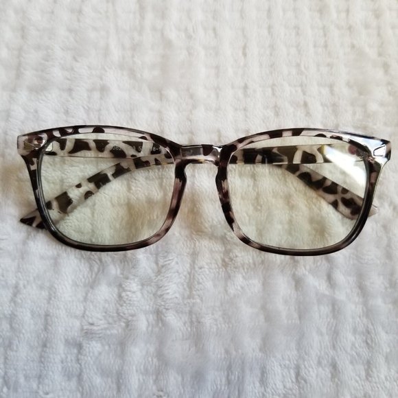 Women's Animal Print Brown/Clear Stylish Square Eyeglass Frames 53-18-145 mm - Picture 1 of 7